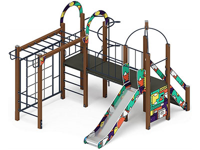 Детская игровая площадка Лаборатория веселья-4 (цветная)