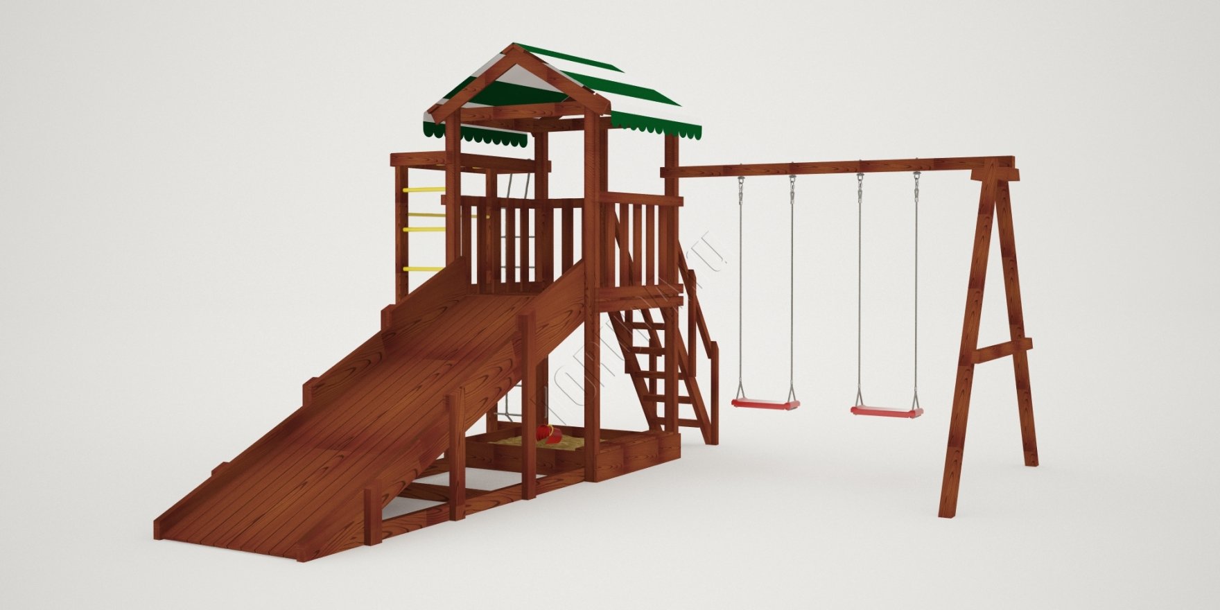 Детская игровая площадка Гарда 5 (Бри) всесезонная - вид 4