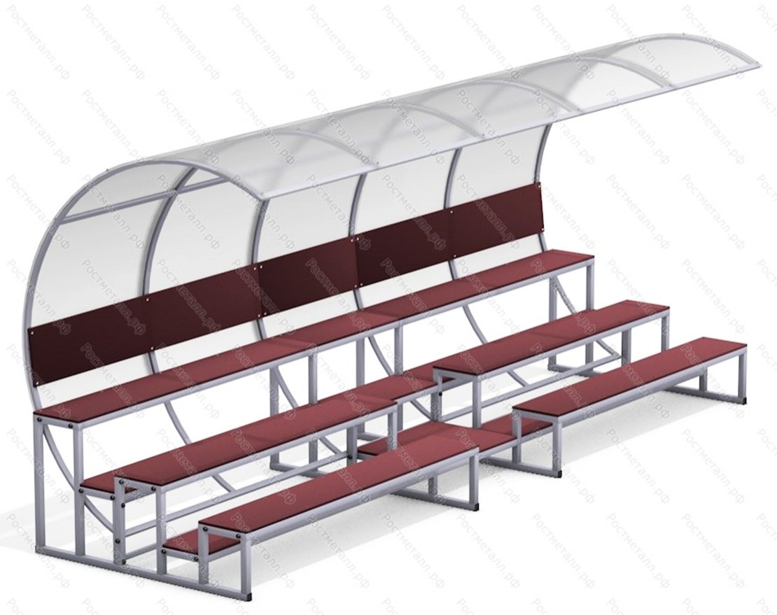 Трибуна с навесом Волна 10905