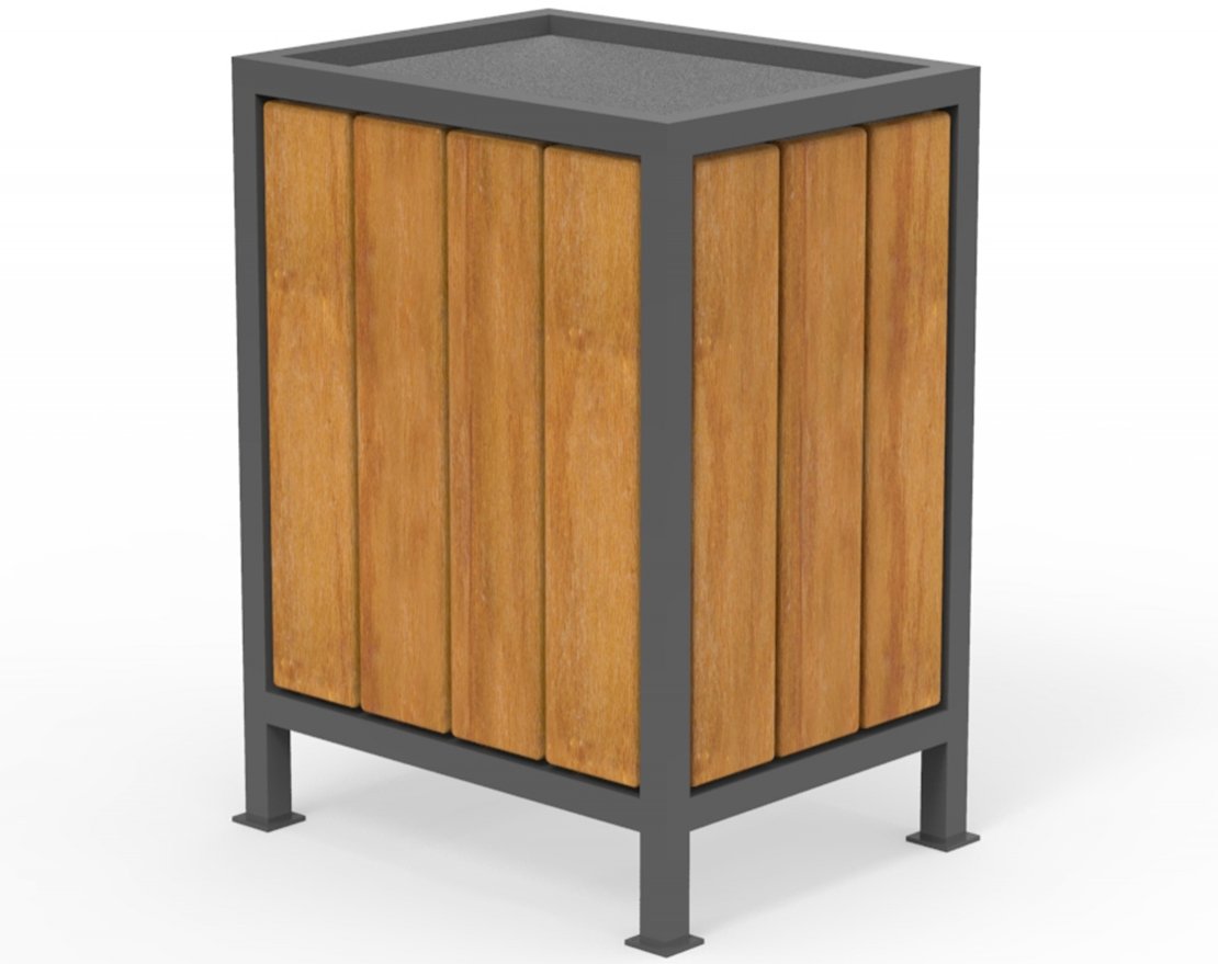 Урна с оцинкованным вкладышем Перфект 6 - вид 2